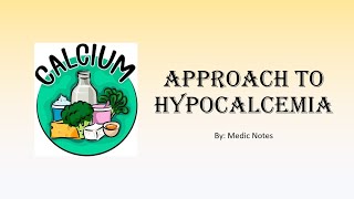 Approach to hypocalcemia  causes symptoms signs management [upl. by Ondine]