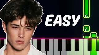 Bye Bye  Looksmaxxing Meme song  EASY Piano Tutorial [upl. by Htebazil]