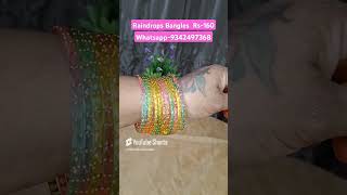 ✨ Laras ✨ Raindrops Bangles ✨To Order WhatsApp 9342497368 raindropsbangles glassbangles bangles [upl. by Rasia55]