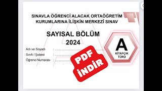 2024 LGS Matematik Soruları Ve Açıklamalı Çözümleri [upl. by Netniuq]