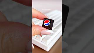 🔴PEPSI🔵 Keycap pepsi cocacola anime keyboard drawing posca art markers cartoonart gaming [upl. by Rolyak]