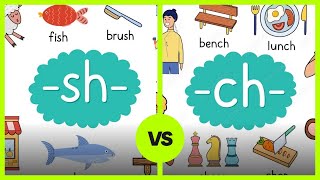 Digraphs  Lets Learn About the ch and sh Sounds [upl. by Michiko]