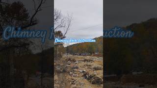 Chimney Rock WNC 1000yearflood helene recovery nature [upl. by Luhar]