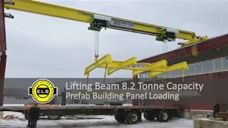 Lifting Beam 82 Tonne Capacity for Handling Prefab Building Panels ELS [upl. by Aiuqat]