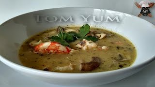 Sopa Tom Yum Cocina Thai con Leche de coco [upl. by Danice562]