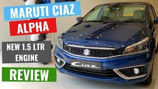 2019 Maruti Suzuki Ciaz Alpha 15L Diesel variant Full Indepth review  CarQuest [upl. by Nolad]