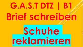 GAST DTZ B1 Briefe schreiben Prüfung B1 Neu 2024 [upl. by Ivets453]