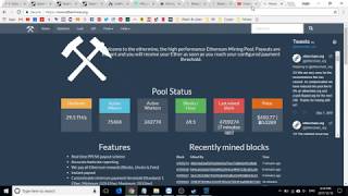 Ethereum mining on EtherMine pool using NiceHash Legacy software [upl. by Gintz]