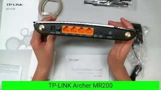 TPLINK AC750 Dual Band 4G LTE Router w4 Port – Archer MR200 Unboxing [upl. by Zoha]