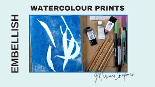 Watercolour PRINTS  How to embellish botanicals experiment Australian nativeplants [upl. by Grani]