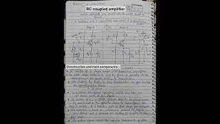 RC coupled amplifier bandwidth amp diagram bsc 2nd sem physics DearPari Pallavigupta114 viral [upl. by Harim668]