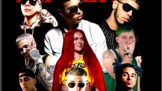 Noriel X Anuel AA X Baby RastraDiablitaRemixFt Bad Bunny Karol G Lary Over Almighty Bryant Myers [upl. by Harrie]