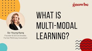 What is MultiModal Learning  Meet GNOWBE [upl. by Macswan]