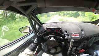 Ford Fiesta ST rally car onboard  2022 Southern Ohio Forest Rally  SS15  Courtneys Webb [upl. by Yanat]