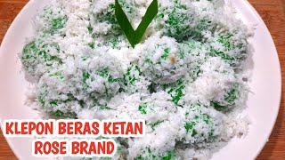 RESEP KLEPON TEPUNG BERAS KETAN ROSE BRANDDapur zainab [upl. by Gibson878]