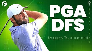 DRAFTKINGS PGA DFS FIRST LOOK THIS WEEK Masters Tournament [upl. by Tremayne96]