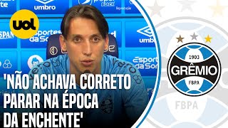 GEROMEL FALA SOBRE O QUE MOTIVOU SUA APOSENTADORIA EM COLETIVA DO GRÃŠMIO [upl. by Denice]