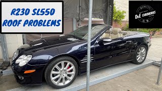 Multiple Roof Problems 2007 R230 MercedesBenz SL550 Roadster Problem and Repair [upl. by Minda765]