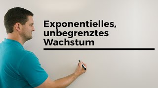 Exponentielles unbegrenztes Wachstum Zerfall  Mathe by Daniel Jung [upl. by Steve572]