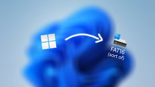 Windows 11 on FAT16 [upl. by Nauqal]