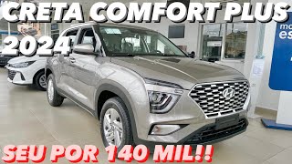 Hyundai Creta Comfort Plus 2024  O MELHOR CustoBenefício da Linha 2024 do Creta 4K [upl. by Einotna]