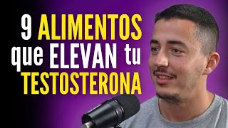 9 Alimentos que SÍ Aumentan la TESTOSTERONA con evidencia científica [upl. by Odilia]