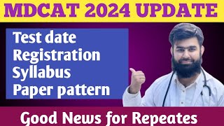 MDCAT 2024 Update Good News For Repeaters Date Syllabus  Paper Pattern AdmissionWaleUstad [upl. by Anivlac295]