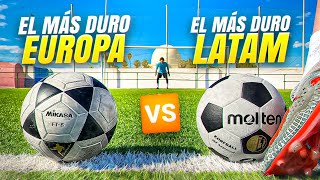 ⚽ EL BALÓN MÁS DURO ⚽ EUROPA vs LATAM ¡Retos de Fútbol [upl. by Arait365]