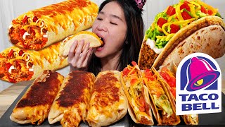 Taco Bells NEW Double Decker Tacos Are The BEST Grilled Cheese Burritos  Mukbang amp Food Challenge [upl. by Neleag]