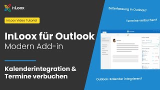 InLoox 11 für Outlook  Kalenderintegration im Modern Addin amp OutlookTermine verbuchen [upl. by Aleris678]