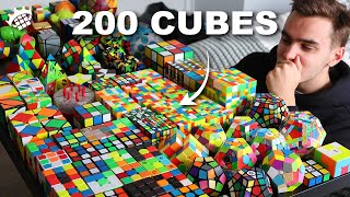 I solve my ENTIRE RUBIKS CUBE COLLECTION [upl. by Fonville]