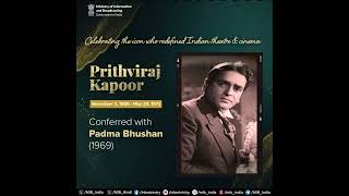 Remembering the legendary actor PrithvirajKapoor on his birth anniversary [upl. by Beichner]