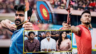 Lakshya Movie Naga Shaurya Archery Game Scenes  Jagapathi Babu  Satya  Tollywood Cinemalu [upl. by Nwahsav]