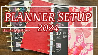 2024 Planner Setup  Classic Happy Planner [upl. by Oidualc]