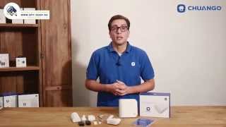 UNBOXING  Sistem de alarma antiefractie wireless PSTN Chuango A8 [upl. by Jaella]