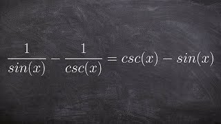 Verifying a trigonometric Identities [upl. by Anayra]