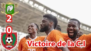 CAN 2024  La Côte dIvoire simpose 2  0 face à la Guinée Bissau  Match douverture [upl. by Dominga]