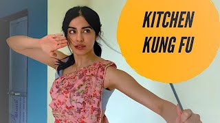 Fight Concept with Adah Sharma  Kitchen Kung Fu  Girl Fight Scene [upl. by Okomom]