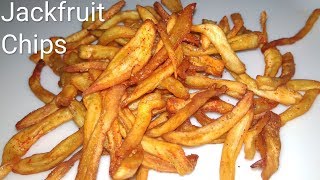 Crispy Jackfruit Chips Recipe  Crispy Recipes for Evening Snacks  Jackfruit recipes  FoodOffice [upl. by Brindle189]