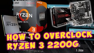 Easy Overclocking Tutorial Ryzen 3 2200G ASRock B450M amp RAM Tuning [upl. by Tansey]