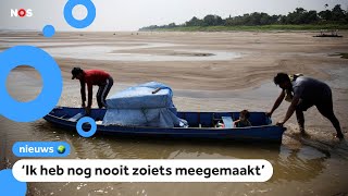 Rivieren in Amazone nog nooit zo droog geweest als nu [upl. by Relyhs]