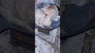 Firebox stove ribeye dinner [upl. by Meijer]