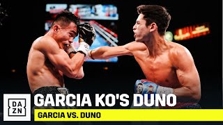 HIGHLIGHTS  Ryan Garcia KOs Romero Duno [upl. by Esertak677]