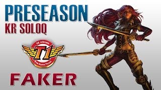 SKT T1 Faker  Katarina vs Jayce  Preseason KR SoloQ [upl. by Aiyekal285]