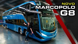 😎EXCLUSIVO Veja de perto o Novo MARCOPOLO G8 Paradiso 1800 DD agora o Ônibus mais TOP do Brasil [upl. by Eerac]