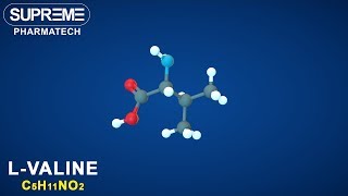 LValine  C5H11NO2  3D molecule [upl. by Nivaj]