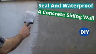 How To Seal And Waterproof Concrete Wall  Basement and Siding Walls Using Drylok [upl. by Amadus]