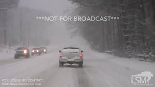 12918 Greensboro NC  Snow Covered Roads and DashCam [upl. by Damha213]