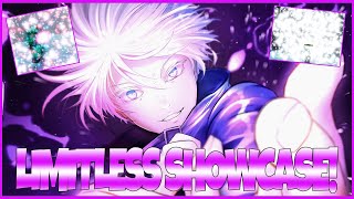 ♾LIMITLESS SHOWCASE♾ IN ROJUTSU BLOX ROBLOX DOMAIN EXPANSION [upl. by Dearborn]