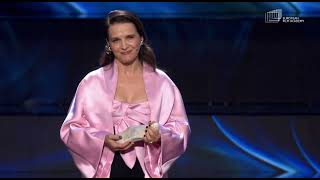 Juliette Binoche President of the European Film Academy opening the 37th European Film Awards 2024 [upl. by Hakeem243]